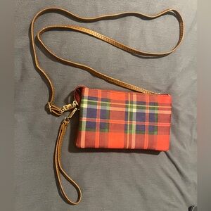 Red Plaid Crossbody Bag